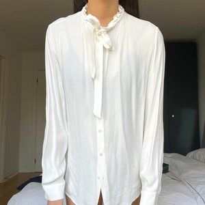 Massimo Dutti Bow Tie Blouse